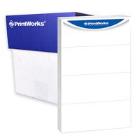 PrintWorks Professional Perforated Paper for Statements, Invoices, Gift Certificates, Coupons and More, 8.5 x 14, 24 lb, 3 Horizontal Perfs 3 1/2", 7" and 10 1/2" From Bottom, 2500 Sheets, White (04177)