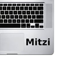 (2x) StickAny Palm Series Mitzi Sticker for Macbook Pro, Chromebook, and Laptops (Black)