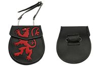 SZCO Supplies Rampant Lion Leather Sporran