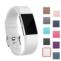 I-SMILE Fitbit Charge 2 Bands, Original Version Adjustable Colorful Silicone Replacement Wristhband with Secure Buckle for Fitbit Charge 2, 10 Colors Available