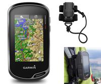 Garmin Oregon 750 Hiking GPS Bundle | with Hiking Backpack Tether Mount | Carabiner Clip & USB Cable | GPS/GLONASS Handheld | Built-in Wi-Fi, Camera, Geocaching