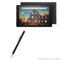 Amazon Fire HD 10 (2019) Stylus Pen, BoxWave [FineTouch Capacitive Stylus] Super Precise Stylus Pen for Amazon Fire HD 10 (2019) - Jet Black