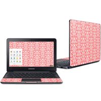 Mightyskins Skin Compatible with Samsung Chromebook 3 11.6" - Coral Damask | Protective, Durable, and Unique Vinyl Decal Wrap Cover | Easy to Apply, Remove, and Change Styles | Made in The USA