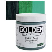 Golden Heavy Body Acrylic - Phthalo Green Yellow Shade - 16oz Jar