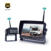 Digital Wireless Backup Camera Kit, 7 Inch Display and 720P HD Resolution, Wide Angle Rear View Camera with Night Vision, 190ft Wireless Reverse Camera System Suitable for Truck, Motorhome, 5th Wheel