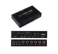 Upgrade Version 5.1 Audio Gear Digital Sound Decoder Converter, with Extra USB Input, Optical SPDIF/ Coaxial Dolby AC3 DTS to 5.1CH Analog Audio