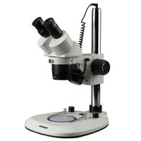 20X-40X Super Widefield Pillar Stand Stereo Microscope with Top & Bottom LED Lights