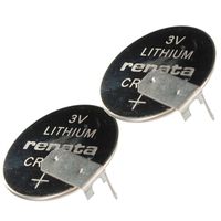 2PC Renata CR2016FH Battery 3V 90mAh Li 2 PC PINS Coin Cell Fast USA Ship