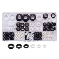 Litorange 8 Sizes 180Pcs Rubber Grommet Assortment Kit,Ideal for Automotive, Motorcycle, PC Hardware/Piano Repair, Electronic Equipment, Motorcycle and Electric Box