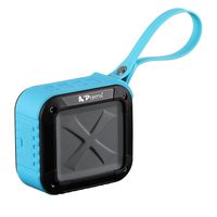 Portta Waterproof Bluetooth Speaker, 4.1 Portable Outdoor and Shower Wireless Speakers/Super Bass/12 Hour Playtime with Mic/NFC/SD Card Blue