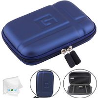 5.2 inch Hard Carrying Case Waterproof GPS Case Protective Pouch Storage Bag Compatible with 5" Navigator Garmin Nuvi 2589LMT 52lm 55lm 2595lmt 2450 2460 2559LMT 1450t Tomtom Magellan Roadmate Blue