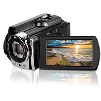 Video Camcorders, CamKing Portable Digital Video Camera Max 24.0 MP 1080P 16X Digital Zoom Camcorder HD Support WiFi and IR 3.0 Inches  LCD 270 Degrees Rotatable Screen  Video Recorder