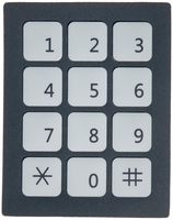 DC 12V 3x4 12 Key Matrix Membrane Switch Keypad Keyboard 76x60x0.8mm