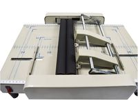 INTBUYING Booklet Binding Machine Binder Maker Booklet Binder Staple Folder 110V Automatic Book Binder Staple Folder