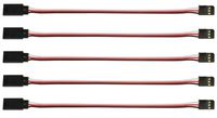 Apex RC Products 6"/150mm Futaba Style Servo Extension - 5 Pack 1005