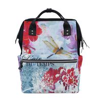 Travel Backpack Large Capacity Dot Butterfly Shoulder Diaper Bag Women