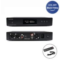 Topping D70 HiFi Balanced DAC XMOS XU208 AK4497 OPA1612 DSD512 32Bit/768KHz USB/Optical/Coaxial/AES/IIS Audio Decoder with Remote Control(Black)