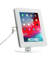 Tablet Stand, CTA Digital Hyperflex Security Kiosk Stand for Tablets (White)