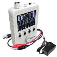 STARTO Handheld Digital Oscilloscope Kit 2.4" TFT with BNC-Clip Cable Probe and Power Supply (Assembled Finished Machine) SQ15001 (White)