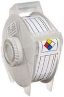 Brady 115769 3" Width x 1.125" Height, B-595 Indoor/Outdoor Vinyl Film, Red, Blue and Yellow on White Right-To-Know NFR Format GlobalMark Label