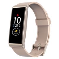 MyKronoz ZeFit4 Fitness Activity Tracker with Color Touchscreen & Smart Notifications - Powder Pink/Gold