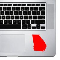StickAny Palm Series Georgia GA Sticker for MacBook Pro, Chromebook, and Laptops (Red)
