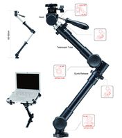 Arkscan MCAR13 Laptop Computer Mount Stand Holder for Car Van SUV Truck, Notebook 12 inch to 15.4 inch with Weight up to 10 pounds, 360 Degree Rotation, Heavy Duty Aluminum