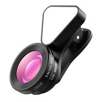 Phone Camera Lens, 3 in 1 Cell Phone Lens with 3 Adjustable Brightness Fill Light,15X Macro 0.4X-0.6X Wide Angle Lens, HD Camera Lens for iPhone 7/7 Plus/6s/6s Plus/6/5, Samsung & Most Smartphones