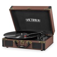 Victrola Bluetooth Suitcase Record Player with 3-Speed Turntable