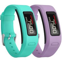 SKYLET Compatible with Garmin Vivofit Bands, Colorful Silicone Replacement Band Compatible with Garmin Vivofit 1 Wristband with Metal Buckle (No Tracker)