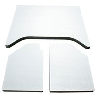 Design Engineering 050136 Boom Mat Sound Deadening Headliner for 2-Door Jeep Wrangler (2007-2010) - White