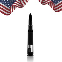 Bullet Antenna for Jeep Wrangler JK & JL Gladiator 2007+ | Anti-Theft Replacement Antenna | Jeep Wrangler JL & JK Accessories (Black Tip)