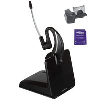 Plantronics CS530 Wireless Headset Bundled with Lifter and Headset Advisor Wipe (Renewed)