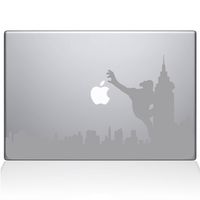 The Decal Guru 2071-MAC-15X-S King Kong City Skyline Decal Vinyl Sticker, Silver, 15" MacBook Pro (2016 & Newer)