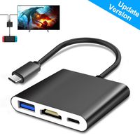 Update Version FastSnail Mini Dock HDMI Hub Adapter for Nintendo Switch, HDMI Type C Converter Cable for Switch