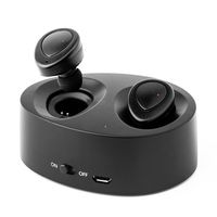 Wireless Bluetooth Earbuds,Dual Wireless Headphones Handsfree Bluetooth Headset Stereo with Mic, True V4.1 Earpiece with Charging Case for IOS Android Devices (Black)