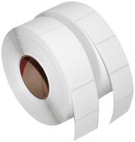 Compulabel Thermal Transfer Shipping Labels, 2 inch x 2 inch, White, Permanent Adhesive, 2900 Per Roll, 8 Rolls