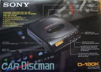 Sony Car Discman D-180K Portable CD Player