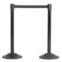 US Weight Heavy Duty Premium Steel Crowd Control Stanchion with Extended 13-foot Retractable Belt