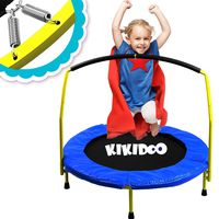 Toddler Trampoline With Handle - 36" Kids Trampoline With Handle - Mini Trampoline w/ Sturdy Frame, Coil Spring, Safety Padded Cover -Heavy Duty Mini Trampoline Indoor Outdoor Toddler Trampoline