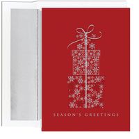 Great Papers! Holiday Greeting Card, Stacked Presents, 16 Cards/Foil-Lined Envelopes, 5.625" x 7.875" (875700)