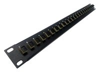 24 Port SC Fiber Patch Panel Multimode (Beige Couplers) (Loaded 1u) 19"