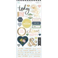 Heidi Swapp 314504 Sticker Emerson Lane-6 x 12-Cardstock (61 Piece), Multi