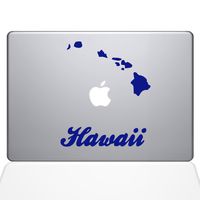 The Decal Guru Hawaii Decal Vinyl Sticker, 13" MacBook Pro (2015 & Older Models), Dark Blue (1452-MAC-13P-DB)