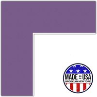 10x36 Purple Iris / Grape Custom Mat for Picture Frame with 6x32 opening size (Mat Only, Frame NOT Included)