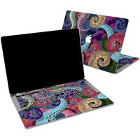 Lex Altern Vinyl Skin for MacBook Air 13 inch Mac Pro 16 15 Retina 12 11 2019 2018 2017 2016 Colorful Octopus Cute Pink Blue Bright Kawaii Print Girl Touch Bar Cover Keyboard Decal Sticker Wrap