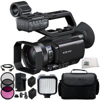 Sony PXW-X70 Professional XDCAM Compact Camcorder + 3PC Multi-Coated Filter Kit (UV+CPL+FLD) + 2 Replacement Batteries + HDMI Cable + 36 PIN LED Video Light + Carrying Case & Microfiber Cleaning Cloth