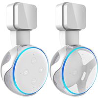 Frienda Outlet Wall Mount Hanger Holder Stand for Dot 3rd Generation Smart Home Voice Assistants, No Messy Wires or Screws-Compact Bracket Case Plug in Bedroom, Kitchen, Bathroom (White)