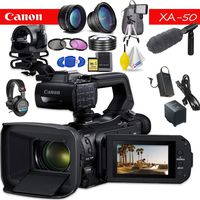 Canon XA50 Professional UHD 4K Camcorder Professional Accessory Bundle