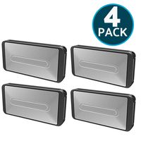 Car Seat Belt Adjuster Clips journeyxl - 4 Pack, Silver | Clip Locks Seatbelt car Baby car seat at Desired Comfortable Safe Length
